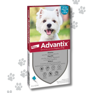 Advantix Spot-On Antiparassitario Cane 4-10 Kg