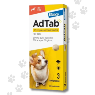 ADTAB Compresse Masticabili Antiparassitario Cani 5,5 - 11 Kg