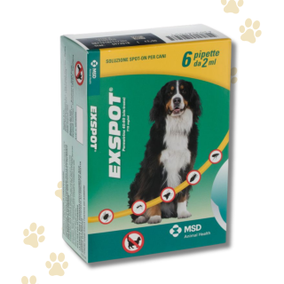 Exspot Spot On Antiparassitario Cani - 6 Pipette da 2 ml