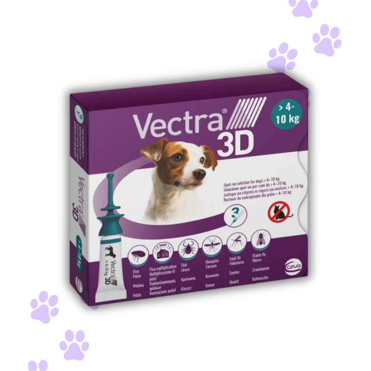 VECTRA 3D antiparassitario Cani 4  - 10 Kg