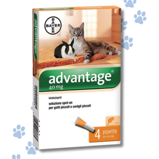 Advantage® 40 mg Antiparassitario Gatto fino a 4 Kg