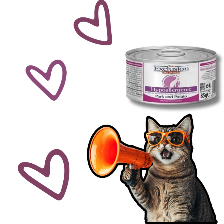 Exclusion Monoprotein Veterinary Diet Hypoallergenic Gatto