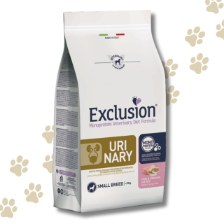 Exclusion Urinary Crocchette Cane taglia Piccola  Kg. 2 - maiale