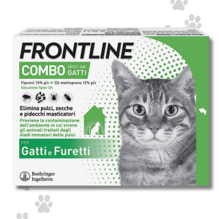 Frontline Combo Gatto Spot-on Antiparassitario - 3 Pipette