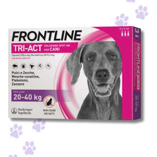 Frontline TRI-ACT Cani 20-40 Kg - Antiparassitario - 6 Pipette
