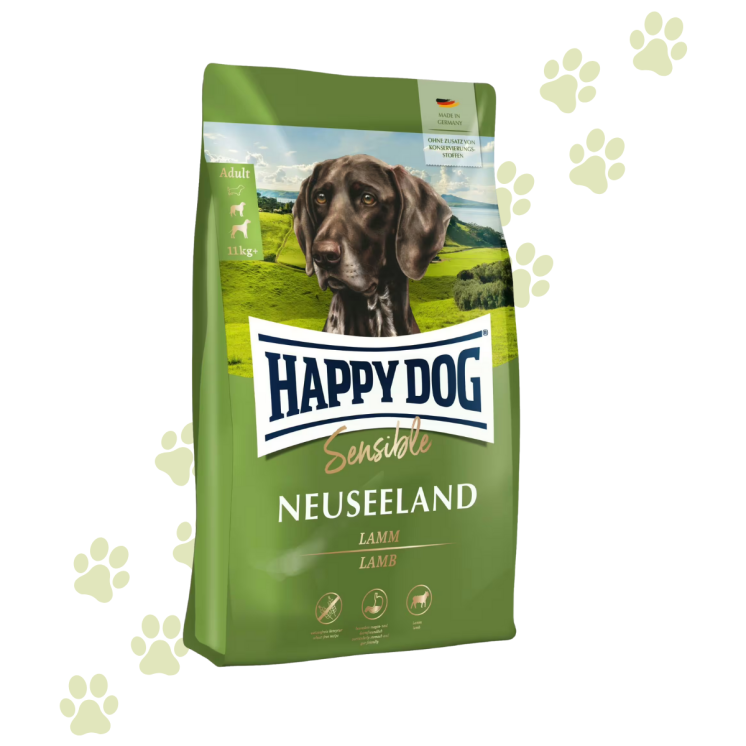 Happy Dog Sensible Neuseeland Crocchette Cane Adulto Agnello e Riso
