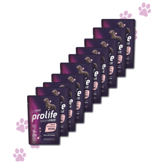 Prolife Senza Cereali Cane Adulto Taglia Mini 100 gr x 10 bustine