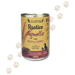 Unipro Rustico Agnello Orzo e Farro  Cane 400g