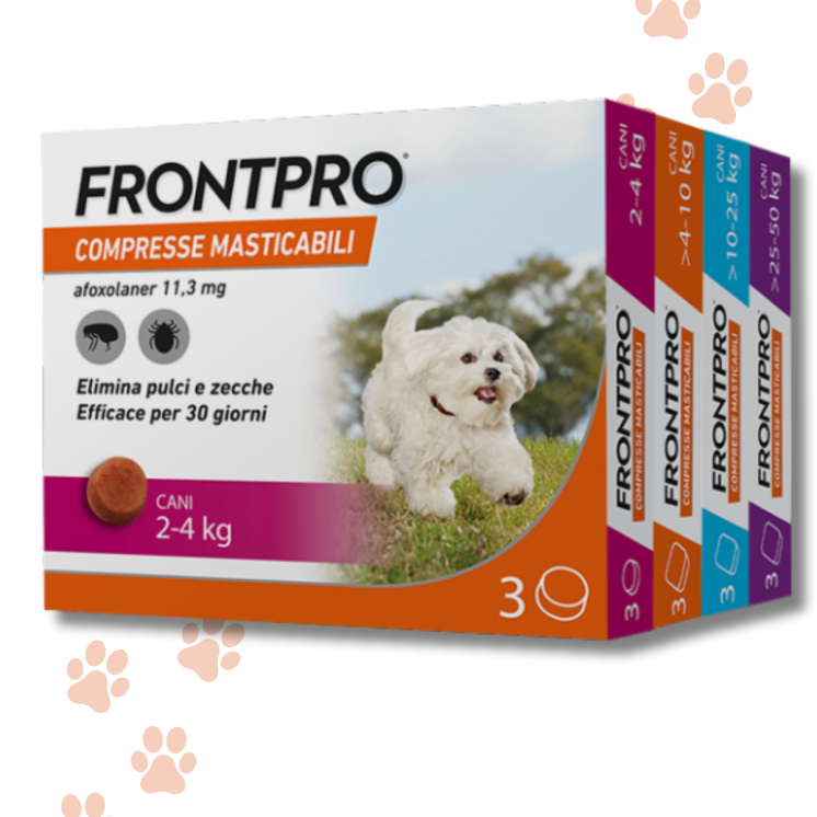 Frontline FrontPro Cani compresse masticabili - antiparassitario