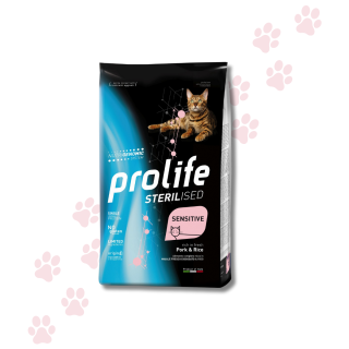 Prolife Sensitive Sterilised Gatto Adulto Maiale/Riso