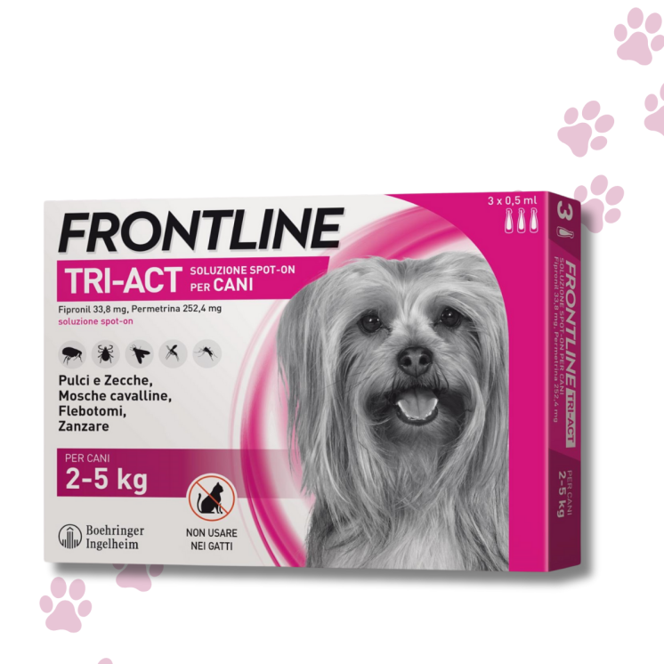 Antiparassitario Frontline TRI-ACT per Cani 2-5 Kg