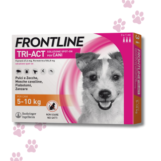 Frontline TRI-ACT Cani 5-10 Kg – antiparassitario