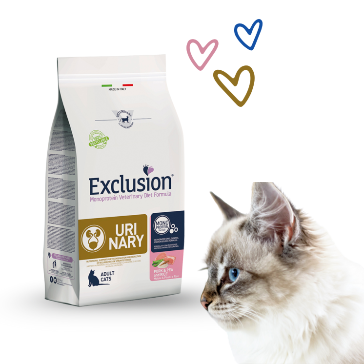 Exclusion Monoprotein Urinary Gatto Adulto Maiale/Piselli