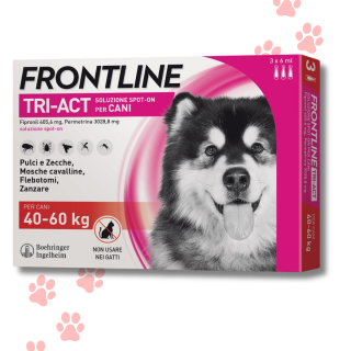 Frontline TRI-ACT Cani 40-60 Kg – antiparassitario