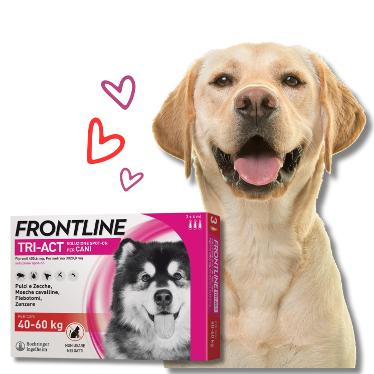Frontline TRI-ACT Cani 40-60 Kg – antiparassitario