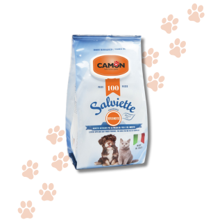 Camon Salviette Detergenti Cane 100 pz - Profumazioni Assortite