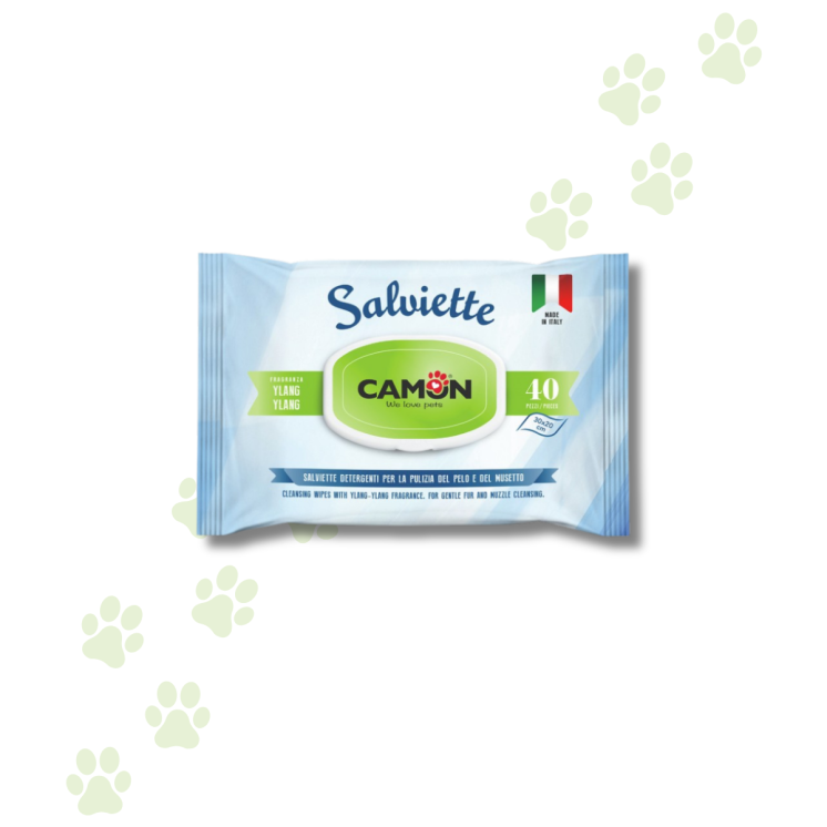 Camon Salviette Detergenti Cane 40 pz - Profumazioni Assortite