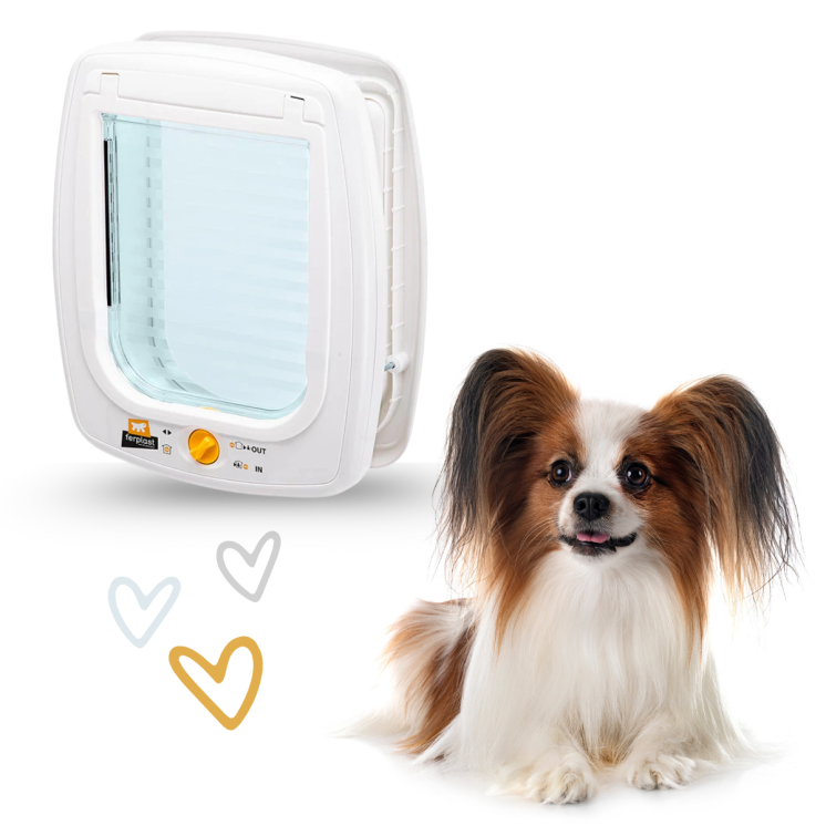 Ferplast Portina Swing 9  Bianco/Marrone Cane Taglia Piccola