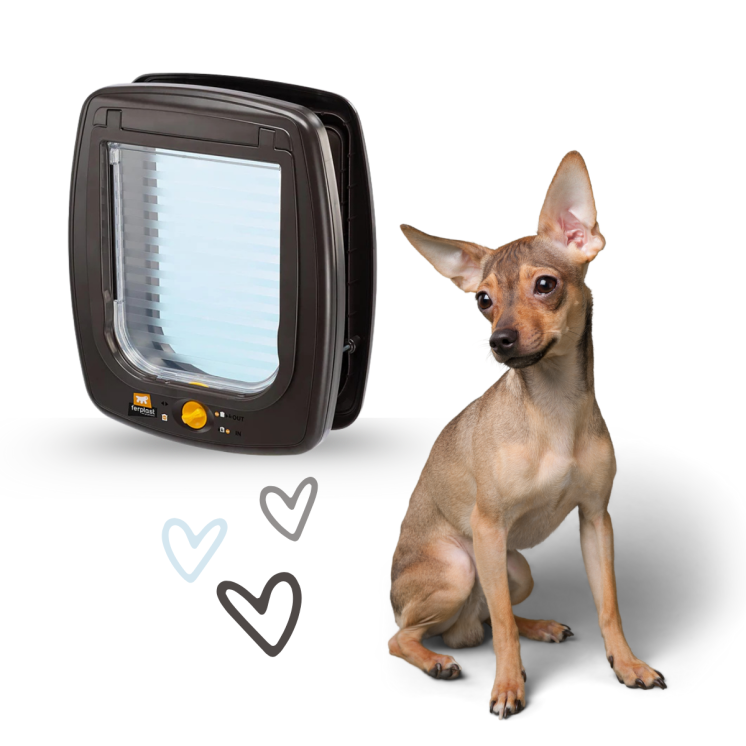 Ferplast Portina Swing 9  Bianco/Marrone Cane Taglia Piccola