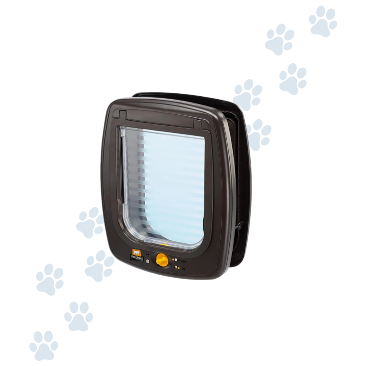 Ferplast Portina Swing 9  Bianco/Marrone Cane Taglia Piccola