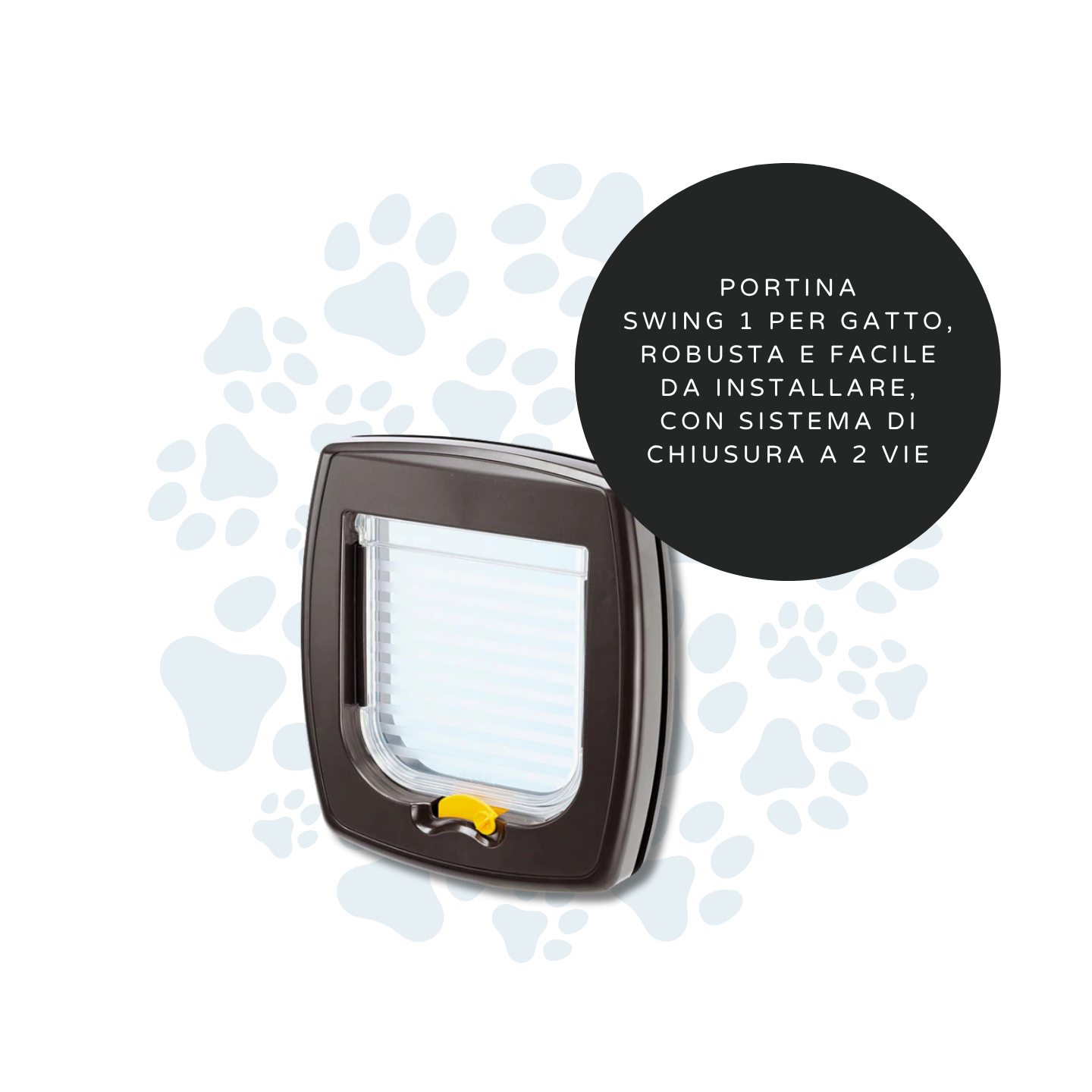 Ferplast Portina Swing 1 Bianco/Marrone Gatto