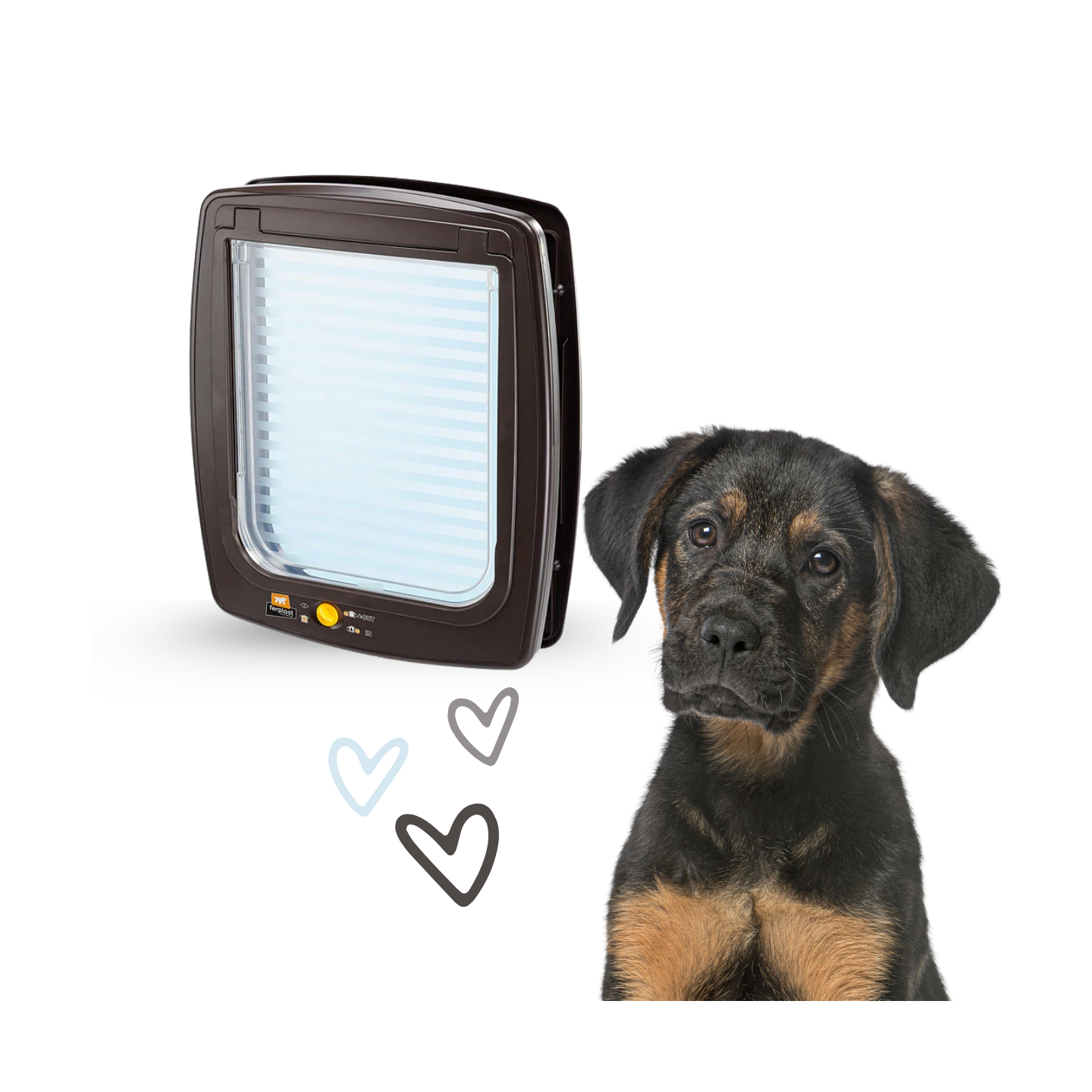 Ferplast Portina Swing 15 Bianco/Marrone Cane Taglia Media/Grande