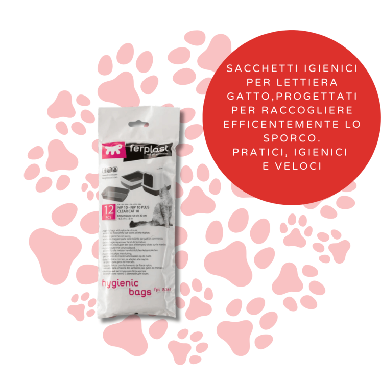Ferplast Sacchetti Igienici Toilette FPI Gatto