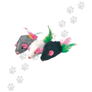 Camon Topini Mix Con Piuma Gatto